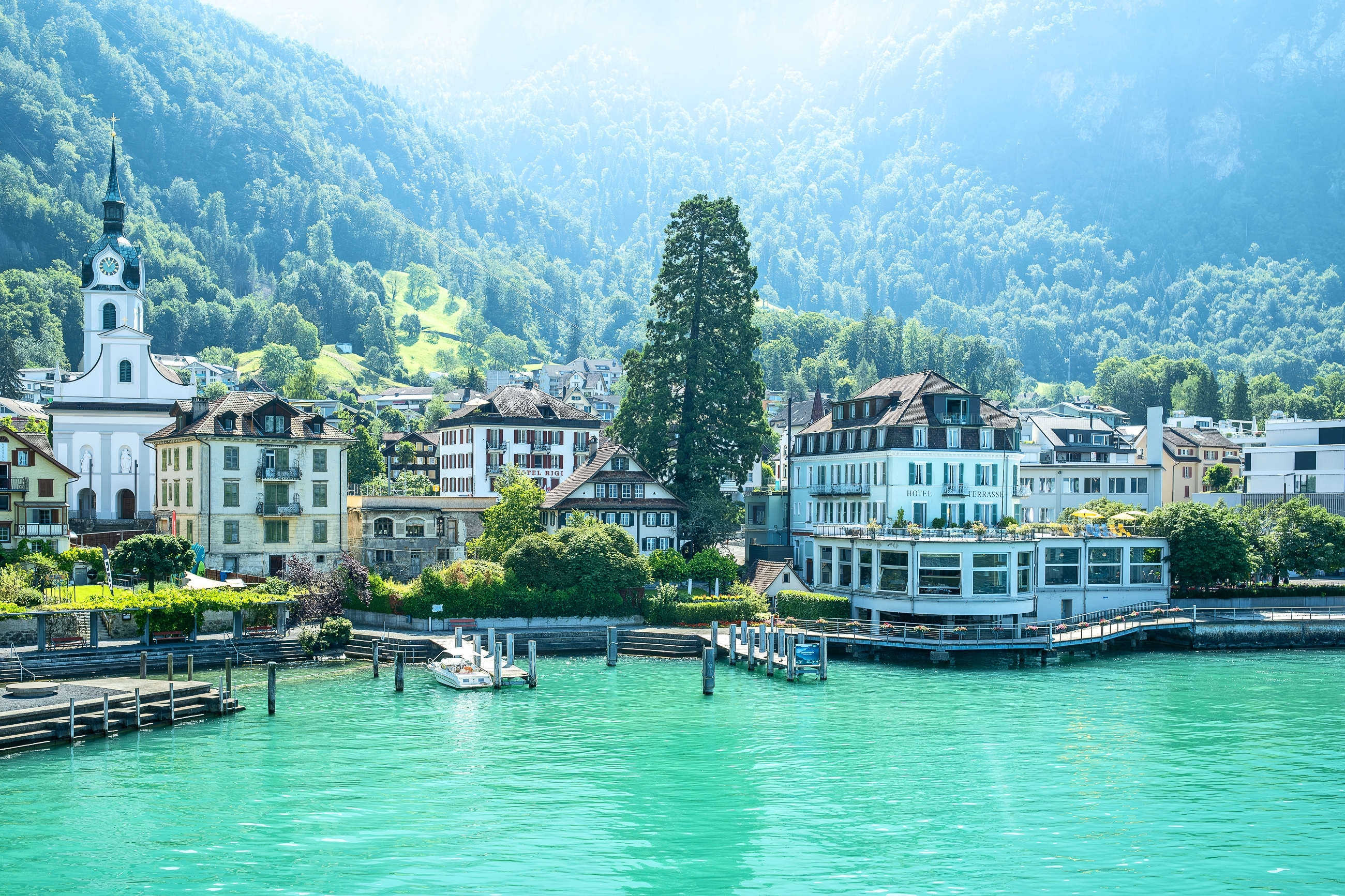 Hotel Terrasse am See Seeansicht